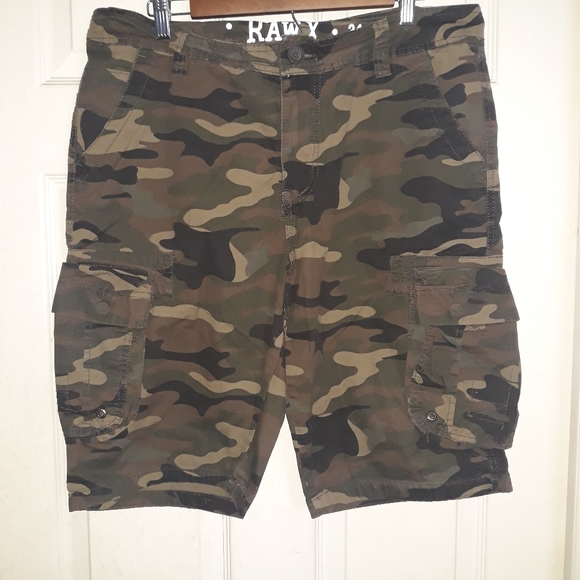 Shorts | Raw X Camo Cargo Shorts 